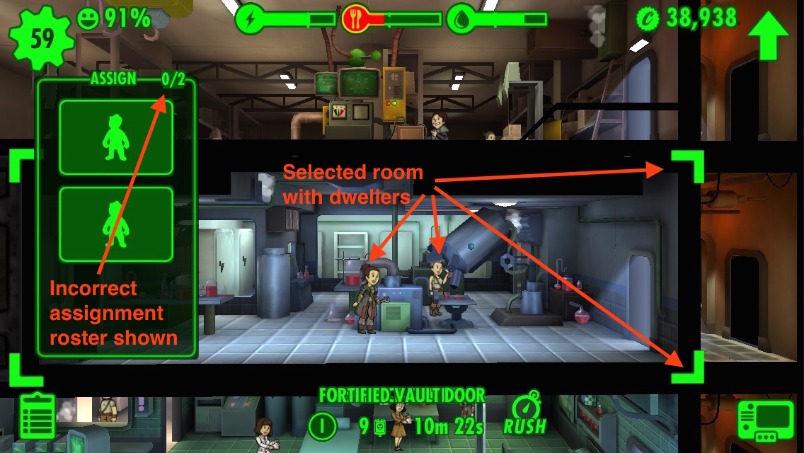 fallout shelter weapon workshop bug